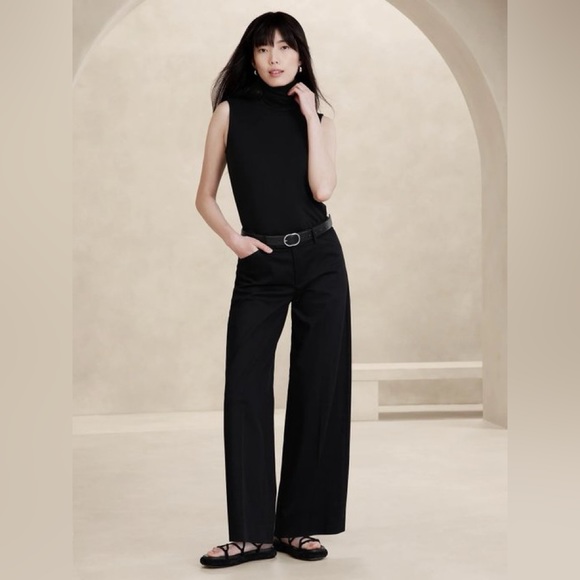 Banana Republic Pants - NWT! Banana Republic Black Stretch Cotton Icon Trouser - Multiple Sizes💕